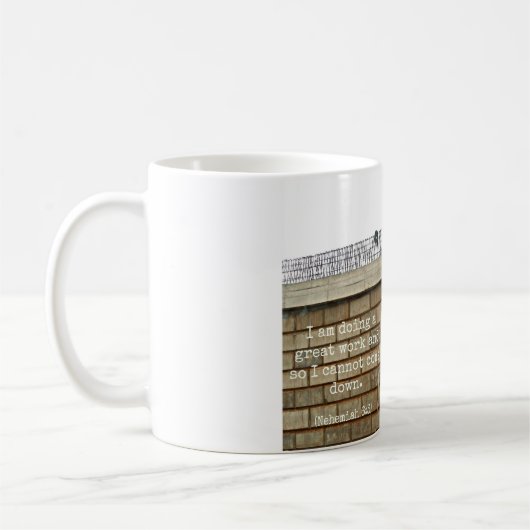 私はすばらしい仕事をして、従って私は来ることができません コーヒーマグカップ (左)