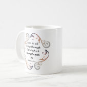 私はすべての事のマグをしてもいいです コーヒーマグカップ (正面左)