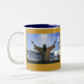 私はすべての事をしてもいいです ツートーンマグカップ (左)