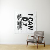 私はすべての事を行うことができるラクロス タペストリー (インサイチュ(横))