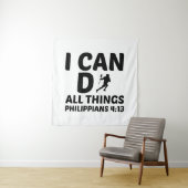 私はすべての事を行うことができるラクロス タペストリー (インサイチュ)