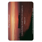 私はすべての事を行うことができる聖書の引用文 マグネット (縦)