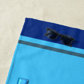 私はすべての事をChrist Blue文字を介して行うことができる ビーチタオル (インサイチュ)