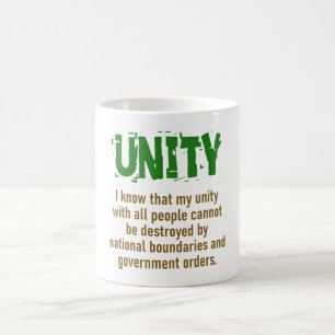 私はすべての人々との私の団結を知っている – Unity引用文 コーヒーマグカップ