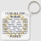 私はすべての単語/非準拠を使用 キーホルダー (裏面)