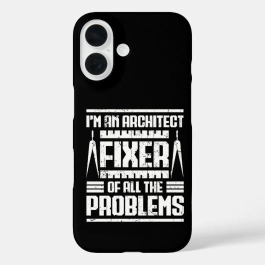 私はすべての問題を解決する建築家です ヴィンテージ Case-Mate iPhoneケース (裏面)