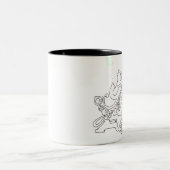 私はすべての理由を越えて愛します ツートーンマグカップ (中央)