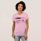 私はすべての生存者のためのピンクを身に着けています Tシャツ (正面フル)