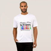 私はすべての癌のための治療を支えます Tシャツ (正面フル)