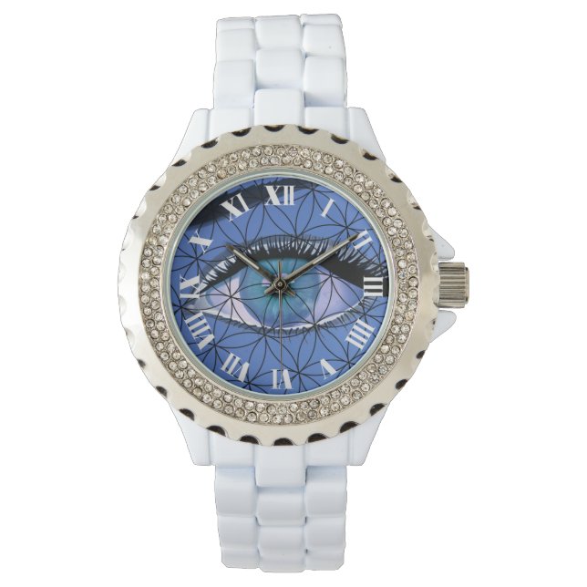 私はすべての青い目を見て見る 腕時計 (正面)