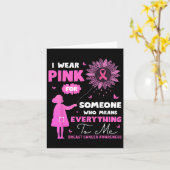 私はすべてを意味する人のためにピンクの衣服 カード (黄色い花)