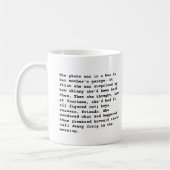 私はすべてを知っていました コーヒーマグカップ (左)