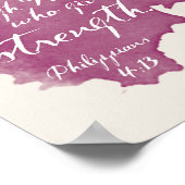 私はすべてを行うことができるピリピ4:13聖なる書物、 経典芸術 ポスター (角)