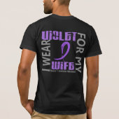 私はすみれ色の妻46のHodgkinのリンパ腫を身に着けています Tシャツ (裏面)