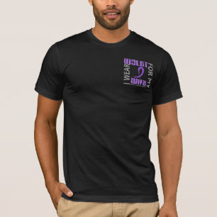 私はすみれ色の妻46のHodgkinのリンパ腫を身に着けています Tシャツ