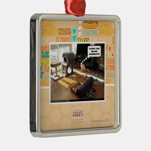 私はすることを何かがあったことを望みます メタルオーナメント (右)