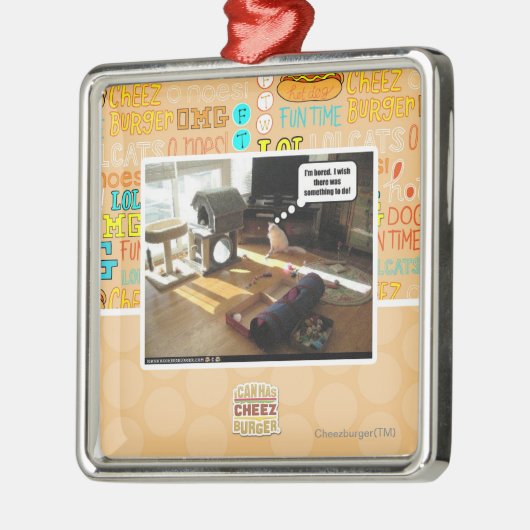 私はすることを何かがあったことを望みます メタルオーナメント (左)