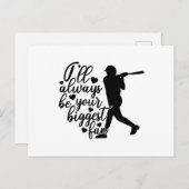 私はずっとあなたの一番大きなファン野球になる ポストカード (正面/裏面)