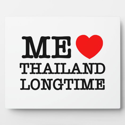 私はずっとタイが好き フォトプラーク (正面)