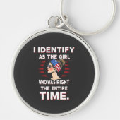 私はずっと正しかった女の子を特定 キーホルダー (正面)