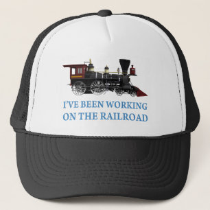 私はずっと鉄道に取り組んでいます キャップ