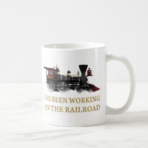 私はずっと鉄道に取り組んでいます コーヒーマグカップ
