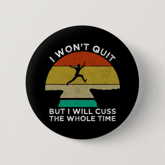 私はずっやめとやらないでしょう 缶バッジ (正面)