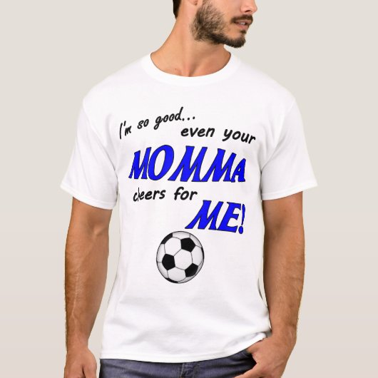 私はそうよいサッカーのワイシャツです Tシャツ (正面)