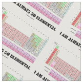 私はそう元素周期表の要素常にです ファブリック (クローズアップ)