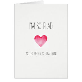 私はそう嬉しいバレンタインカードです