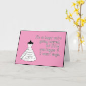 私はそう幸せなあなたは結婚です カード (黄色い花)