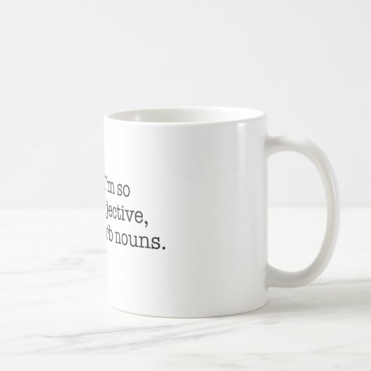 私はそう形容詞です コーヒーマグカップ (右)