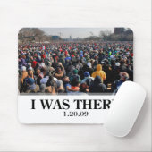 私はそこにいました: オバマの就任式の群集 マウスパッド (マウス)