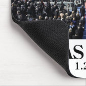 私はそこにいました: 式の間の就任式の群集 マウスパッド (コーナー)