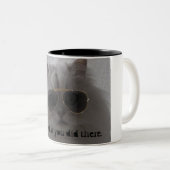 私はそこにしたことを見ます ツートーンマグカップ (正面右)