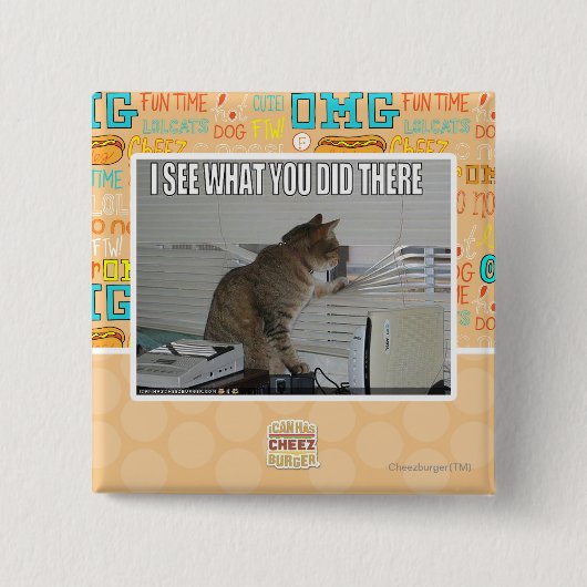 私はそこにしたことを見ます 缶バッジ (正面)