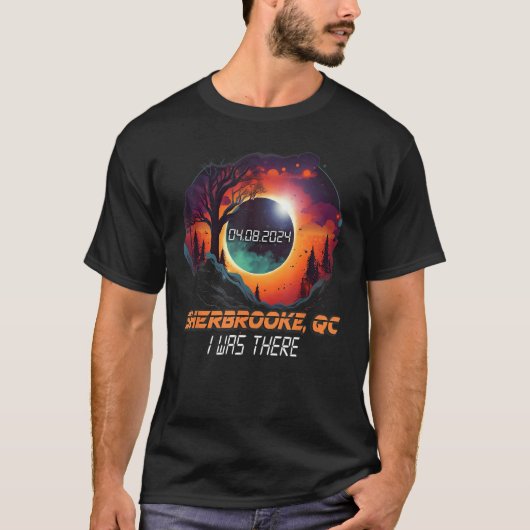 私はそこにトータル太陽のEclipse Sherbrooke Quebec Tシャツ (正面)