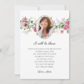 私はそこにバラ母のメモリアル大学院カード シーズンカード (正面)