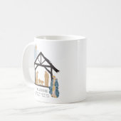 私はそこにワイズマン出生シーンのクリスマス コーヒーマグカップ (正面左)