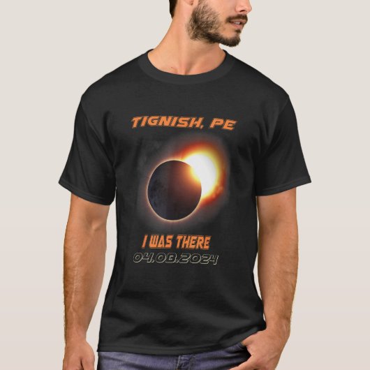 私はそこに皆既食の太陽のティニーPE島だった Tシャツ (正面)