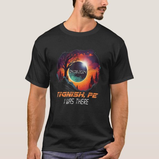 私はそこに皆既食の太陽のティニーPE島だった Tシャツ (正面)