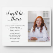 私はそこに行く写真記念椅子の赤ちゃんシャワー フォトプラーク (正面)