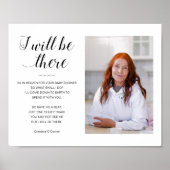 私はそこに行く記念座席ベビーシャワー ポスター (正面)