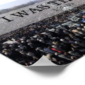 私はそこに行った：オバマ大統領が式典で宣誓 ポスター (角)