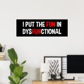 私はそのおもしろいを機能不全に陥れた ポスター (ホームオフィス)