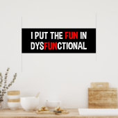 私はそのおもしろいを機能不全に陥れた ポスター (キッチン)