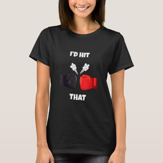 私はそのおもしろいボクシングキックボクシングムエタイ Tシャツ (正面)