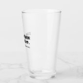 私はそのおもしろい引用文タイポグラフィビールを飲む タンブラーグラス (左)