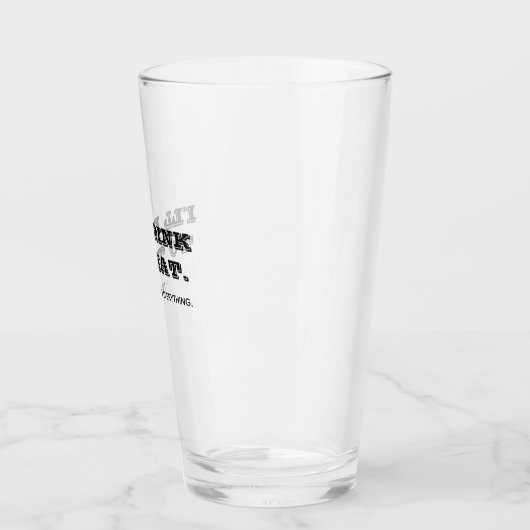 私はそのおもしろい引用文タイポグラフィビールを飲む タンブラーグラス (左)