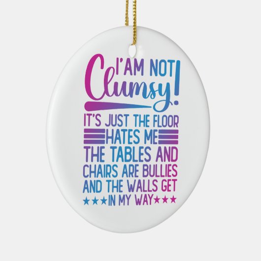 私はそのことわざの皮肉が不器用でおもしろはない セラミックオーナメント (右)